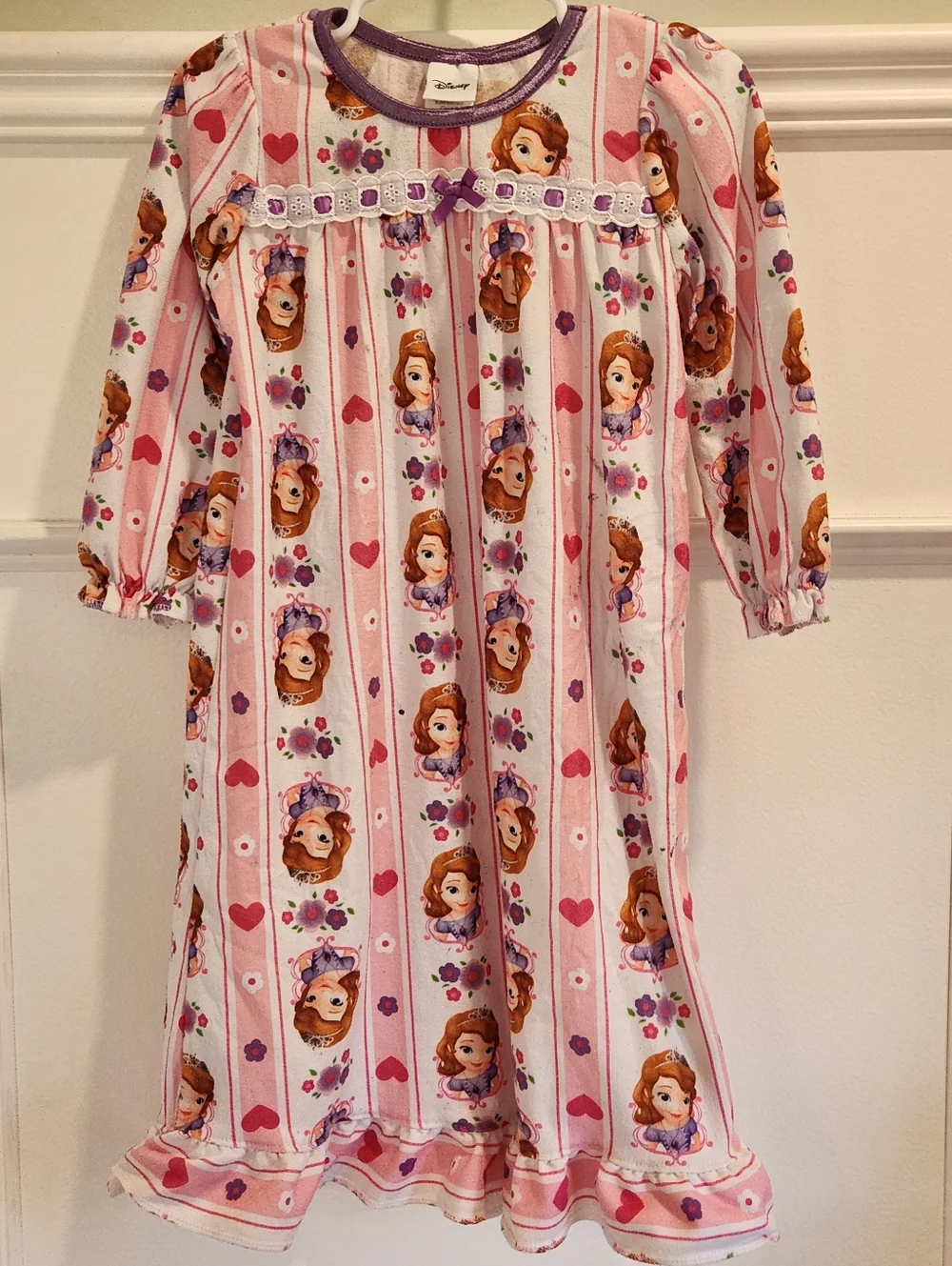 2014 Disney Princess Sofia the First 3T Flannel Nightgown PLAY - Picture 2 of 11
